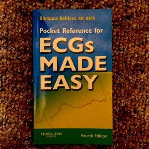 ECG's Made Easy 4th edition- Pocket Reference‎ Paperback-Like new